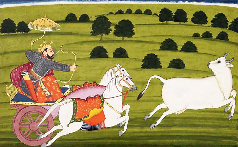 वराह भगवान, हिरण्याक्ष का वध करते हुए